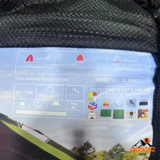 چادر مسافرتی اتوماتیک بابوس 6 نفره مدل GJ-1768