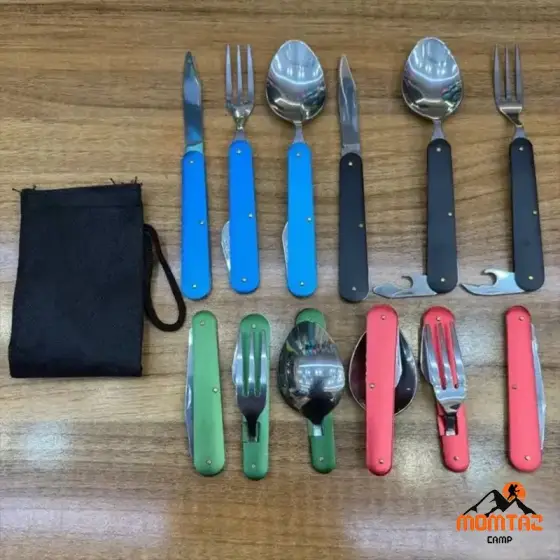 ست قاشق، چنگال و کارد تاشو