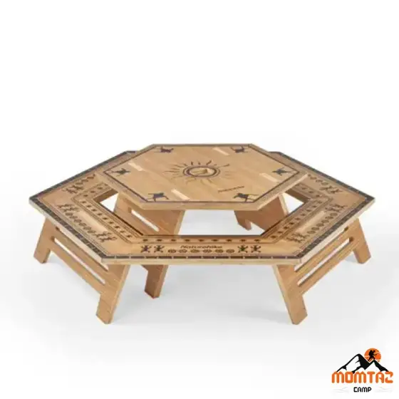 میز شش ضلعی چند لایه نیچرهایک مدل NH21JU004
