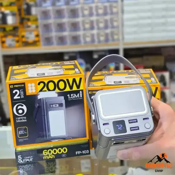 پاوربانک 60000 میلی آمپر 200 وات ریمکس مدل FP-103