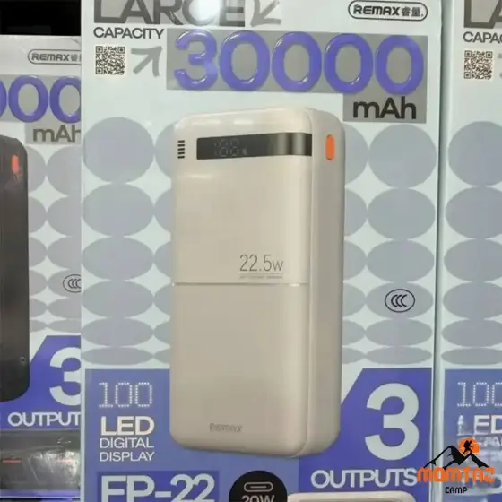 پاوربانک 30000 میلی آمپر 22.5 وات ریمکس مدل FP-22