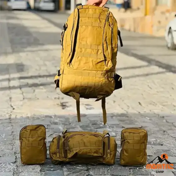کوله پشتی 55 لیتری 4 تکه تاکتیکال