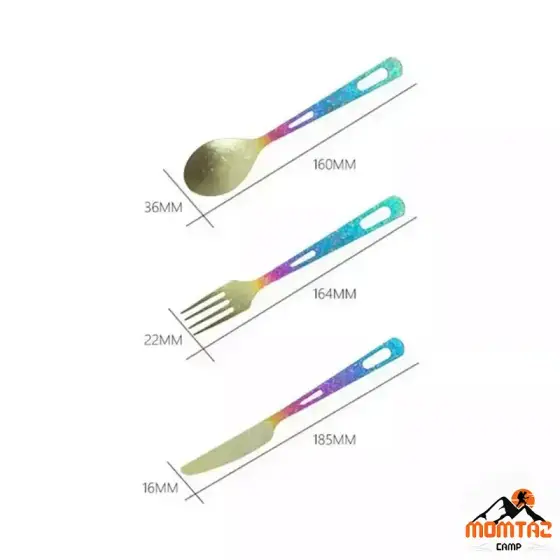 ست قاشق و چنگال تیتانیومی ماونتین هایکر مدل SZK1047