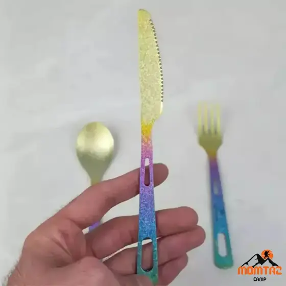 ست قاشق و چنگال تیتانیومی ماونتین هایکر مدل SZK1047
