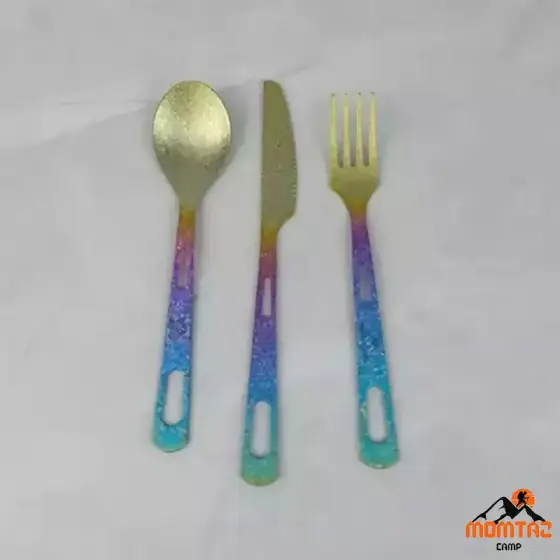 ست قاشق و چنگال تیتانیومی ماونتین هایکر مدل SZK1047