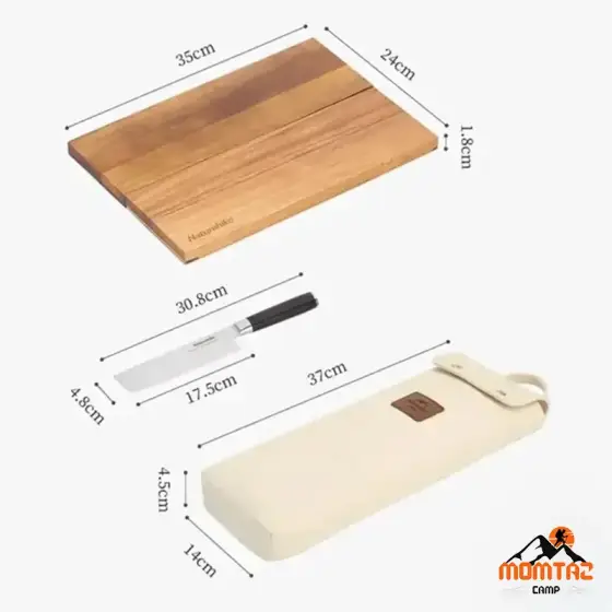 ست ساطور و تخته برش نیچرهایک مدل NH21CJ005